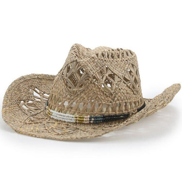 Chapeau Cow-Boy En Paille Femme